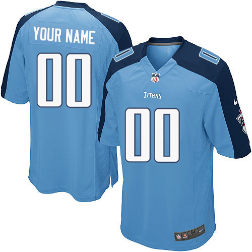 Nike Tennessee Titans Customized Light Blue Stitched Youth NFL Jersey